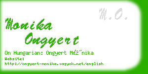 monika ongyert business card